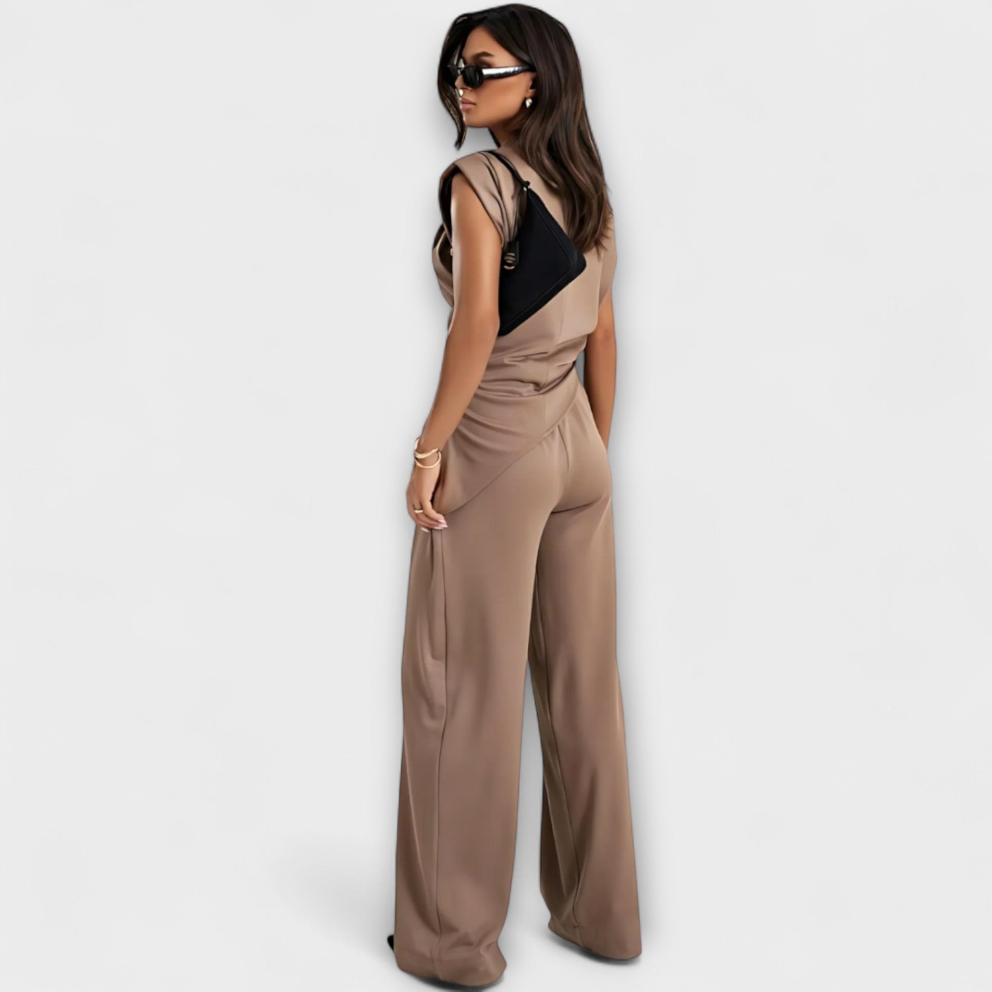 Sofia - Asymmetrisches Ensemble mit Drapierten Schultern