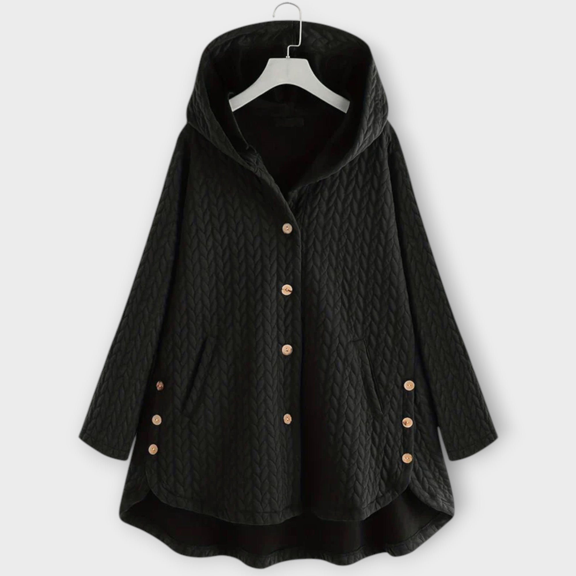 Leslie - Warme Button-Up Jacke
