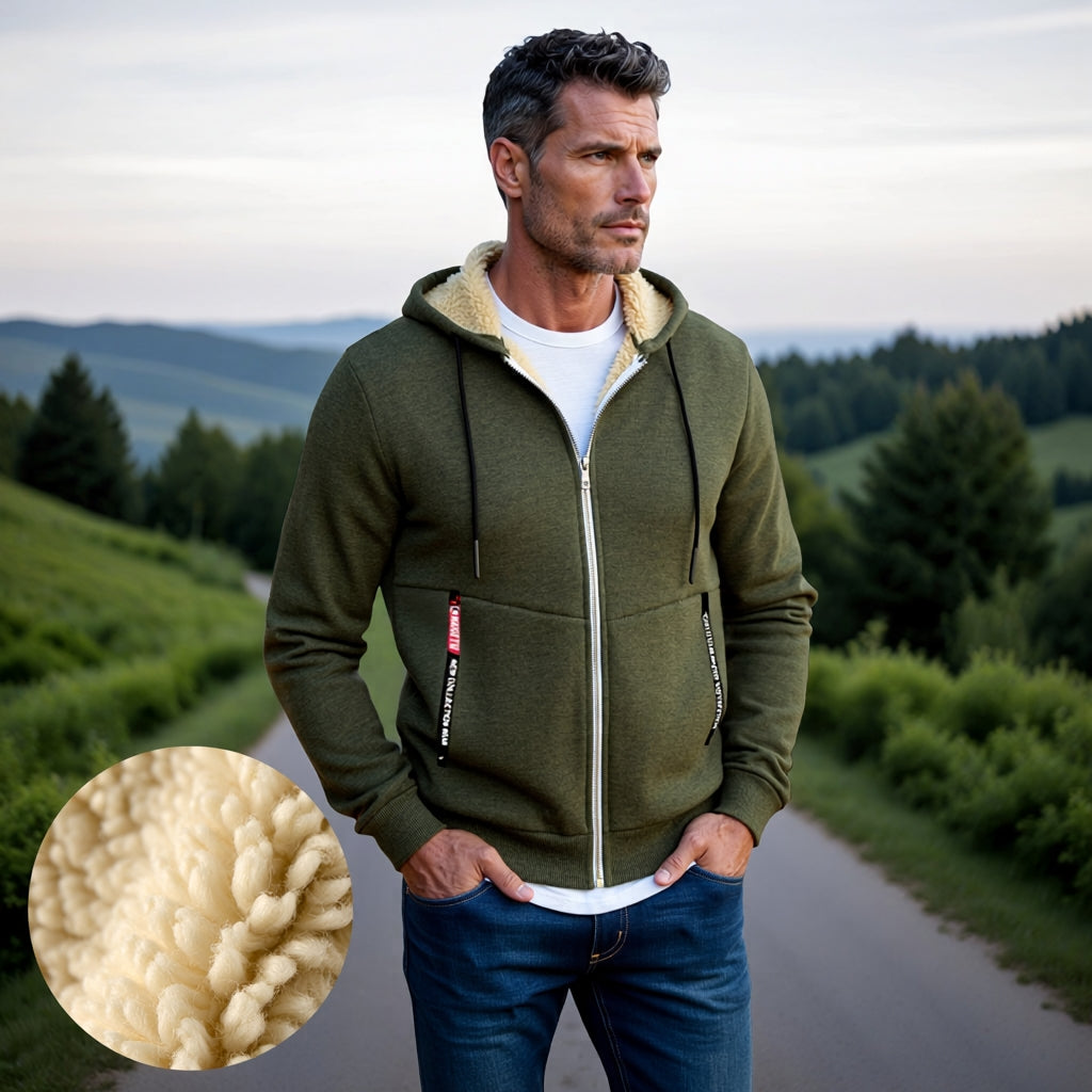 Nicolas - Fleecegefütterte Steppjacke Letzter Tag 80% Rabatt!