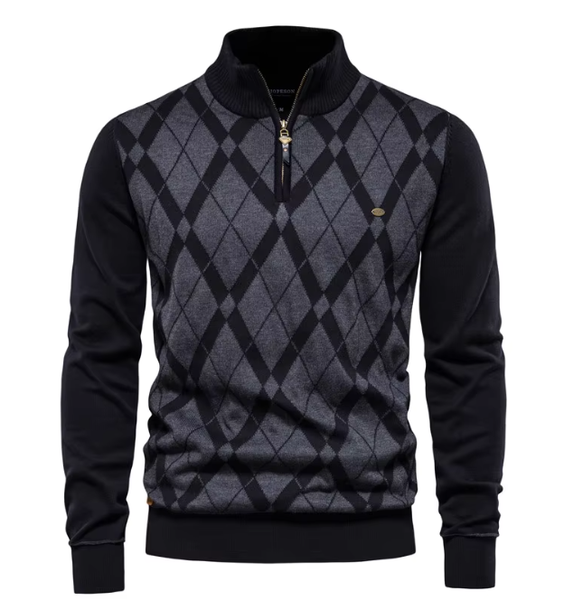 Lara Baum | Herren-Half-Zip-Pullover