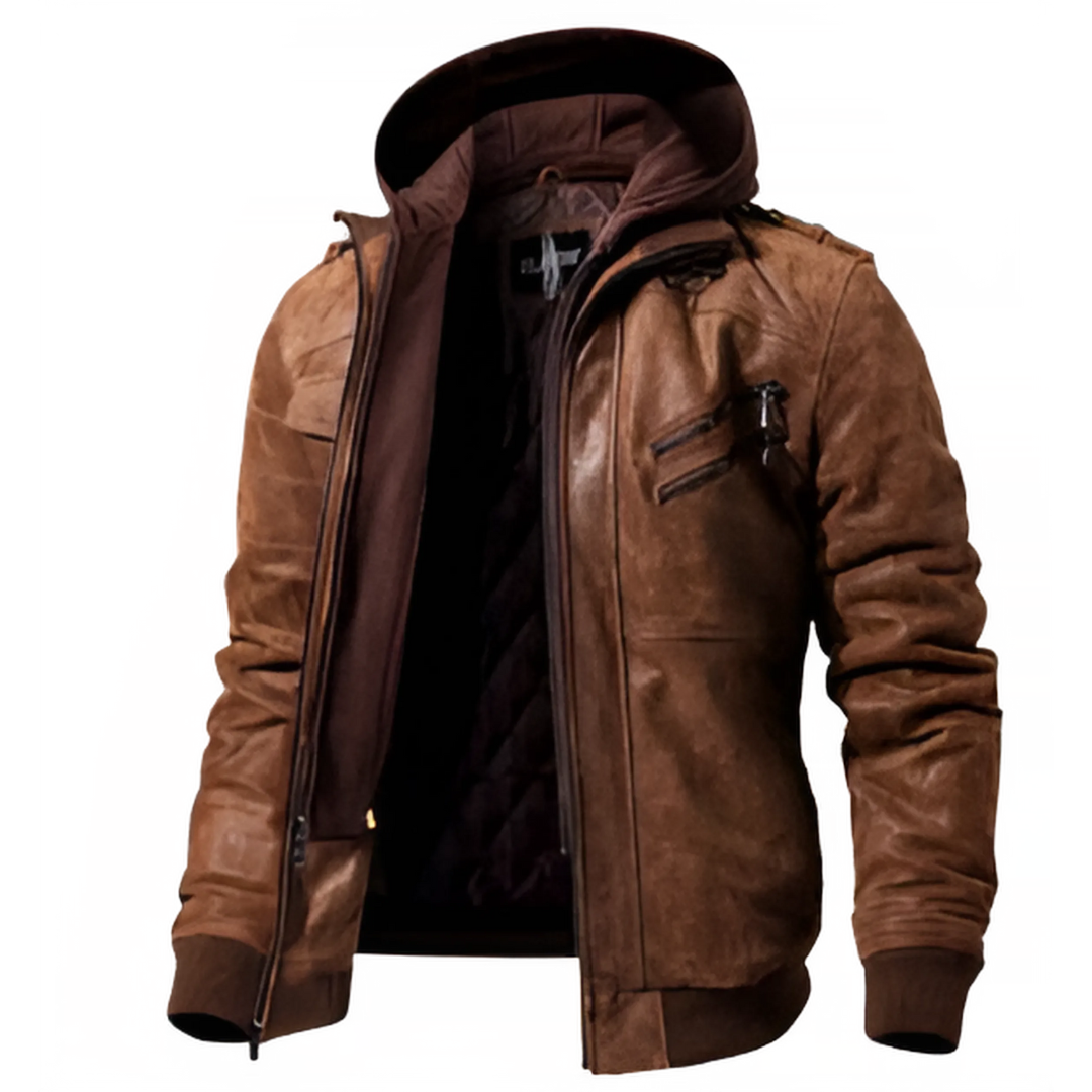 Albert - Leder Winterjacke Letzter Tag 80% Rabatt!