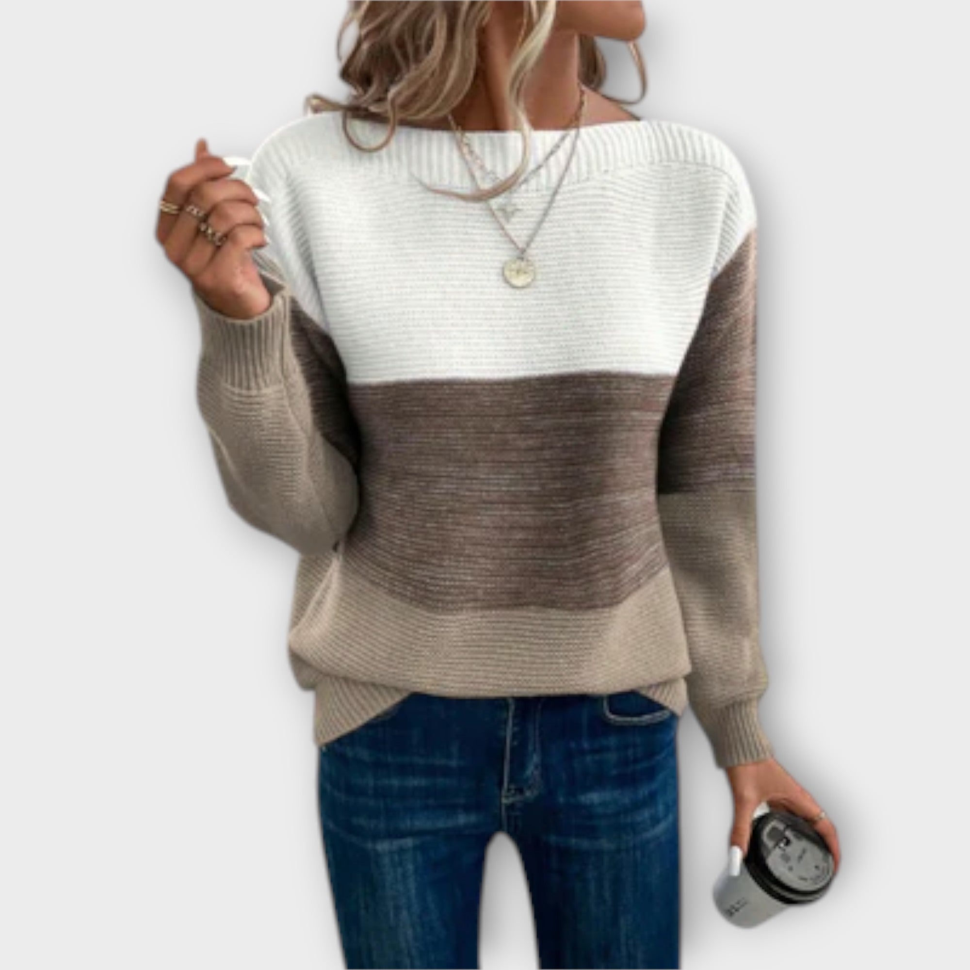 Sophie | Kuscheliger Patchwork-Pullover