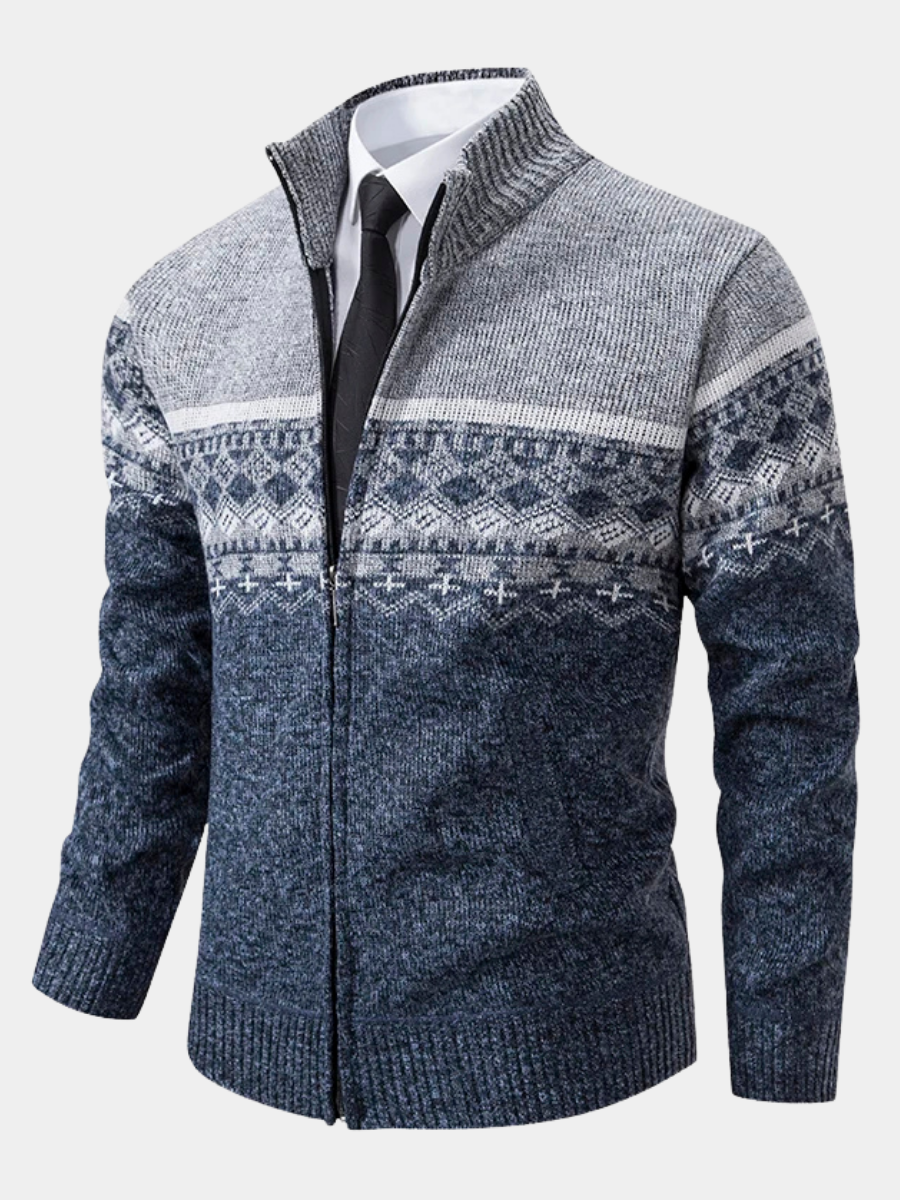 Howard™ – Nordic Knit Zip Cardigan