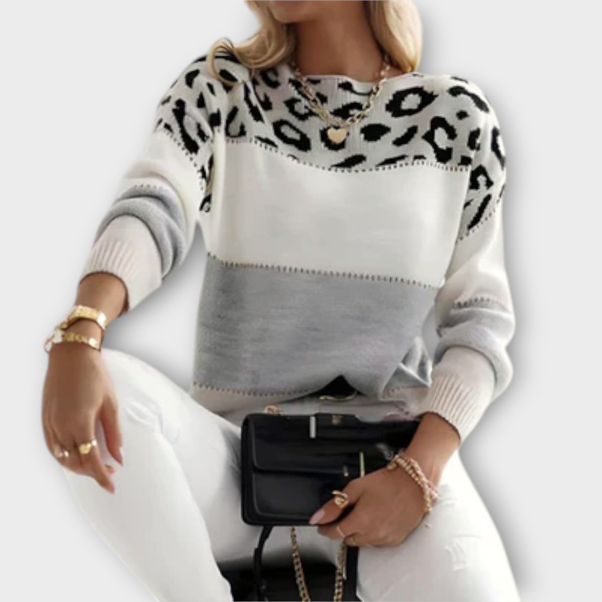 ChatGPT said:  Sophie | Stilvoller Panther-Pullover