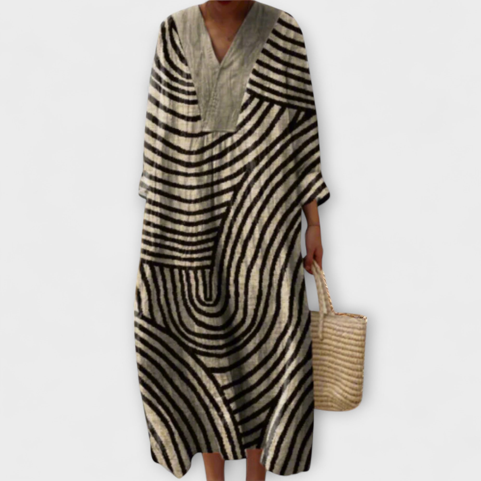 Abigail - Stilvolles Geometrisches Kleid